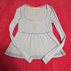 Rewind Blue Purple Babydoll Long sleeve